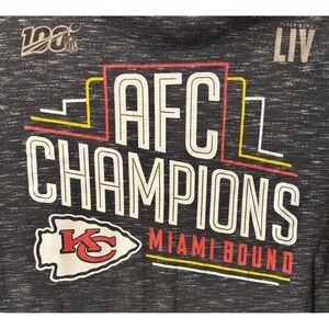 Kansas City Chiefs AFC Champions Super‎ Bowl LIV Bound Long Sleeve Shirt XL